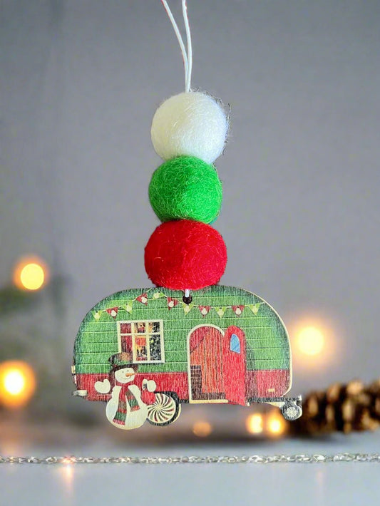 caravan santa christmas decoration