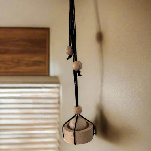 Hanging Wooden Ball Diffuser – Adjustable & Refillable