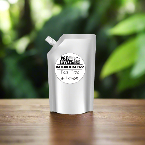 Caravan Bathroom Cleaner - 500ml Refill Pouch - Tea Tree + Lemon