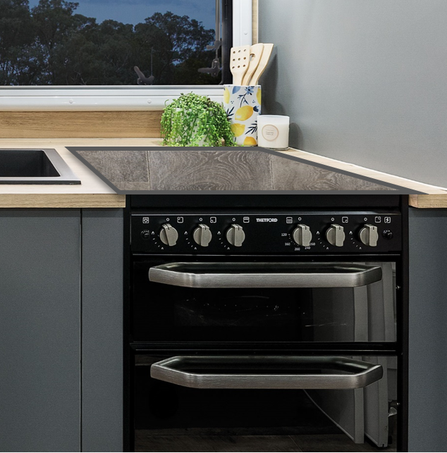 caravan glass cooker cover