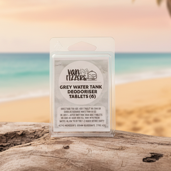 Caravan grey water tank deodorising tablets