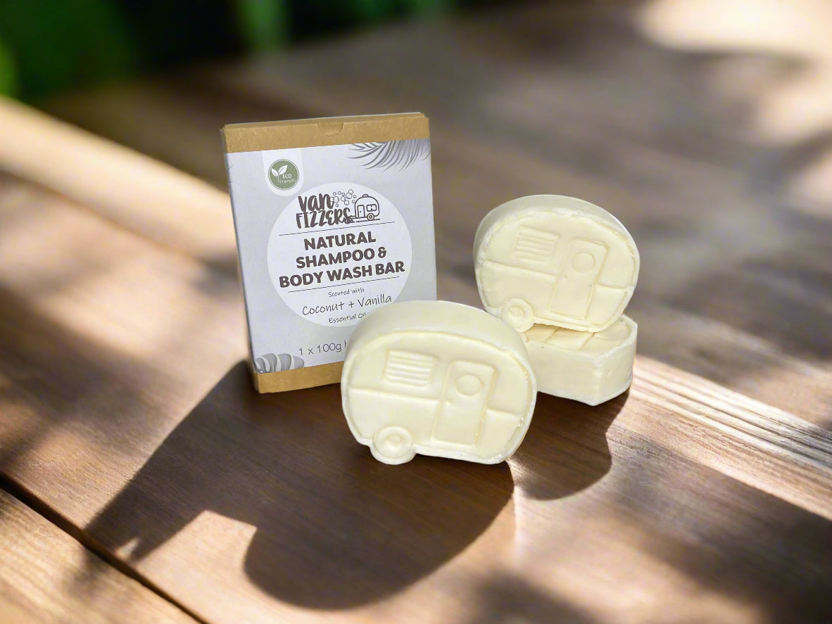 Coconut & Vanilla Shampoo & Body Wash Bar - All Natural!