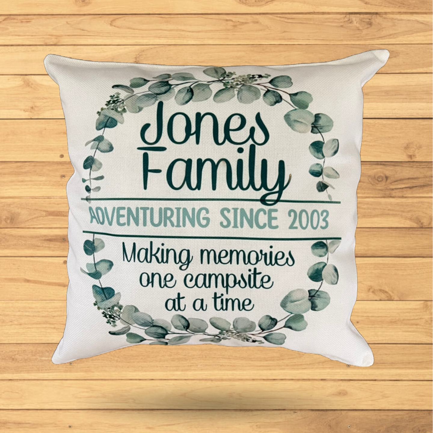 Family Adventures Together Personalised Throw Pillow