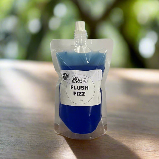 blue flush tank smells good for caravan