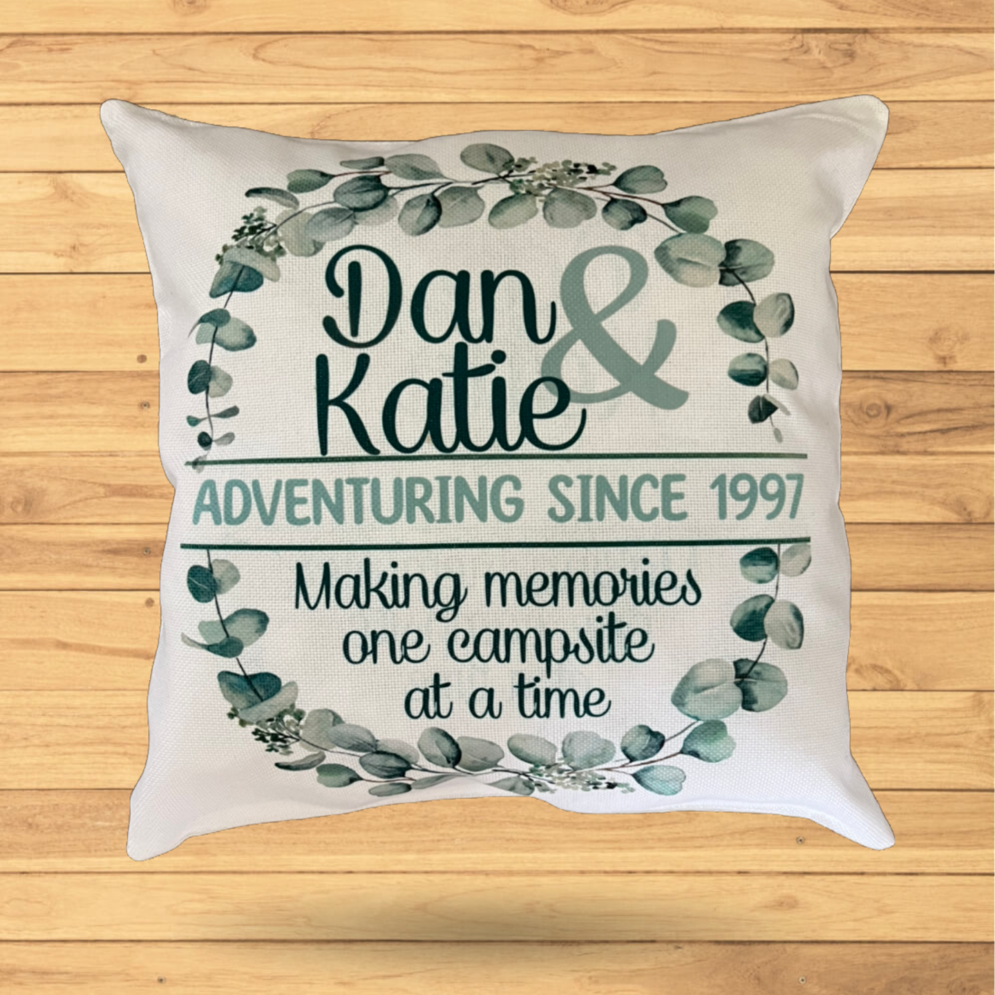 Adventures Together Personalised Throw Pillow