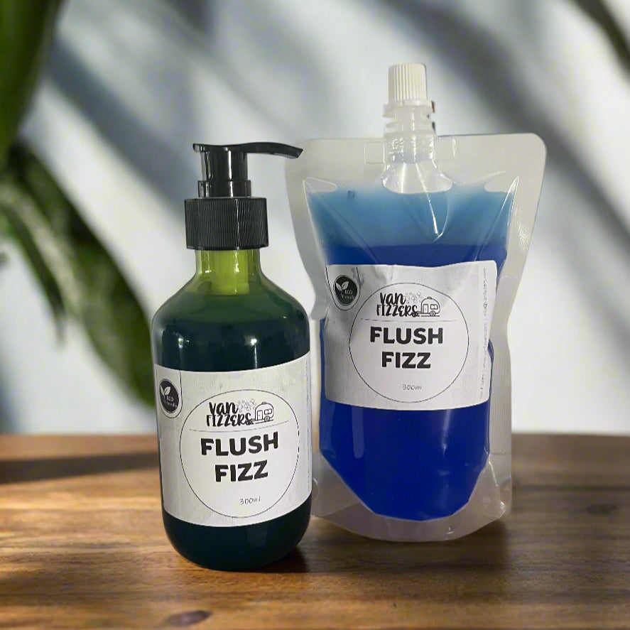 flush tank for caravan blue