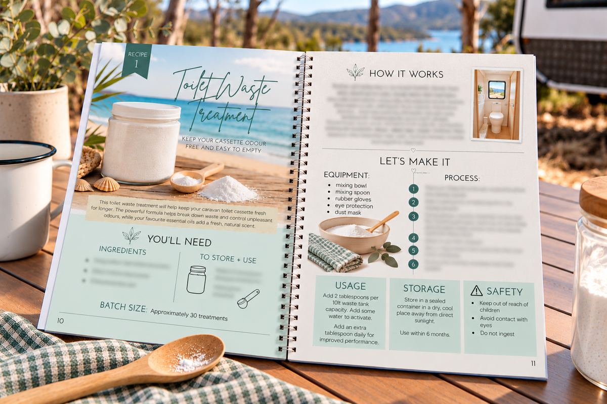 The Caravan Cleaning Recipe Book by Van Fizzers