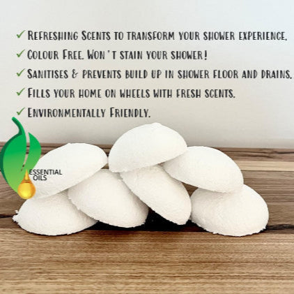 caravan shower fizzers essential oils